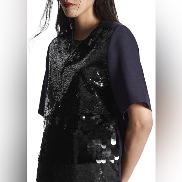 Cos Black Sequin‎ Top size 10 - Picture 1 of 5